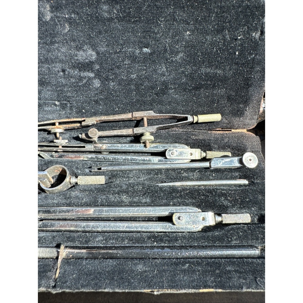 Vintage‎ Set Of Soviet Drawing Instruments Drafting Tools - Picture 4 of 7
